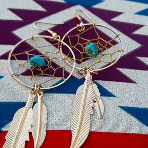 Dream catcher earrings
